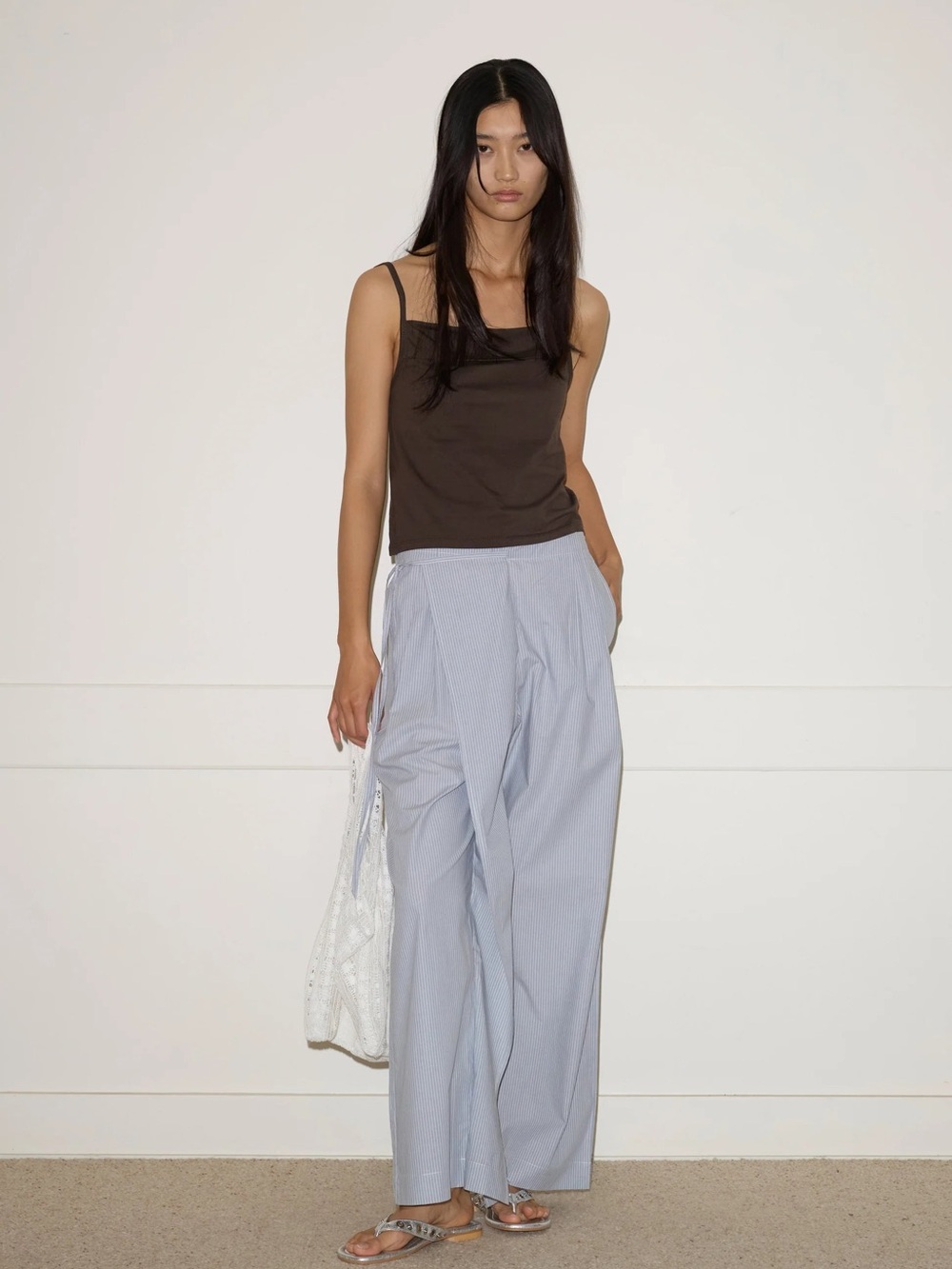 Deiji Studios Double-Layer Pants in Sky Stripe XL